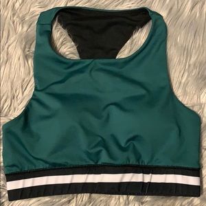 OPEN BACK - Padded “crop top”/ longer sports bra